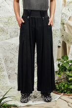 Load image into Gallery viewer, Unisex Black Flowy Wide Leg Pants