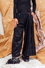 Load image into Gallery viewer, AW25 ADLAI PALAZZO PANTS - OBSIDIAN CHENILLE
