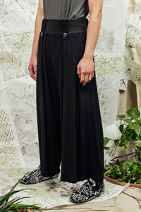 Black Wide Leg Unisex Pants