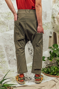 SL24 ADRIA DROP CRUTCH PANTS - KHAKI