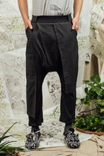 Load image into Gallery viewer, SL24 ADRIA DROP CRUTCH PANTS - OBSIDIAN CHECK