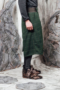 AW24 AERITH TAILORED SHORTS - FOREST CHECK