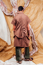 Load image into Gallery viewer, AW25 AKEMI RUCHE BOX TOP - CEDARWOOD CHECK