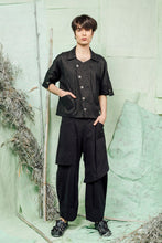 Load image into Gallery viewer, SL26 CADEAU BOXY SHIRT JACKET - OBSIDIAN PINSTRIPE