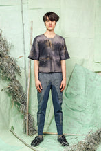 Load image into Gallery viewer, Smart-Casual, Relaxed, Faded Black, Androgynous-Styled, Knitted Top