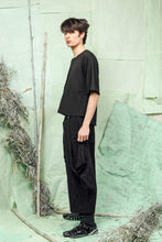 Load image into Gallery viewer, Smart-Casual, Boxy, Cropped, Flared, Black, Men's Top
