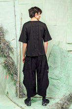 Load image into Gallery viewer, Obsidian, Knitted. Relaxed, Loose-Fitted, Cropped, Men's Top
