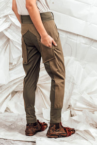 SL25 ENZI SLIM LINE PANTS - OLIVE KHAKI