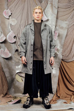 Load image into Gallery viewer, AW26 ETIEN LONG COWL JACKET - ASH HERRINGBONE