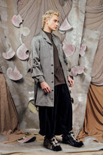Load image into Gallery viewer, AW26 ETIEN LONG COWL JACKET - ASH HERRINGBONE