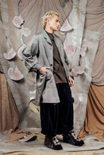 Load image into Gallery viewer, AW26 ETIEN LONG COWL JACKET - ASH HERRINGBONE