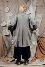 Load image into Gallery viewer, AW26 ETIEN LONG COWL JACKET - ASH HERRINGBONE