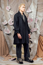 Load image into Gallery viewer, AW26 ETIEN LONG COWL JACKET - CHARCOAL FLECK