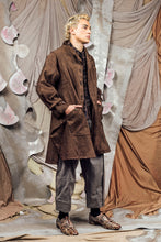 Load image into Gallery viewer, AW26 ETIEN LONG COWL JACKET - SIENNA PINSTRIPE