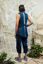 Load image into Gallery viewer, SL24 FIYAN APRON TIE VEST - DENIM