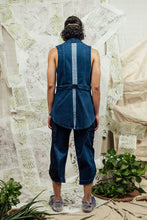 Load image into Gallery viewer, SL24 FIYAN APRON TIE VEST - DENIM