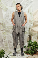 Load image into Gallery viewer, SL24 FIYAN APRON TIE VEST - RIVERSTONE CHECK