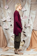Load image into Gallery viewer, AW26 GIAN LONG SLEEVE POCKET TOP - MERLOT