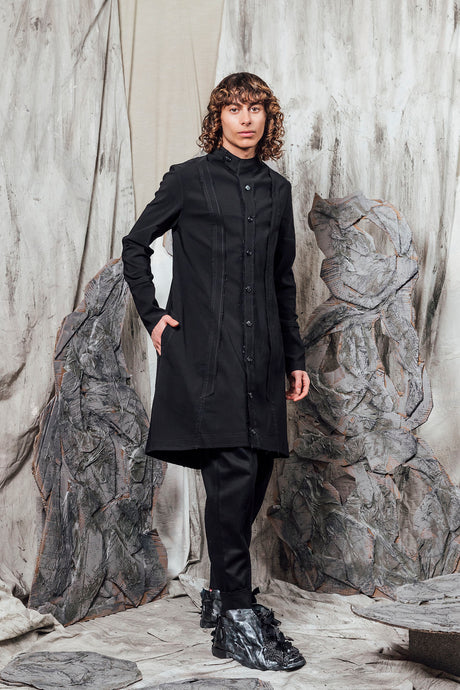 AW24 JADIS TUNIC SHIRT - OBSIDIAN