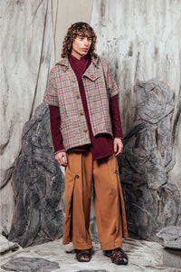 AW24 KAMAJI HOOD JACKET - MULTI PLAID