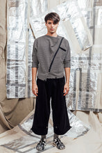 Load image into Gallery viewer, AW23 KAMARI BUTTON HEM JUMPER - MONO CHECK