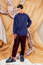 Load image into Gallery viewer, AW25 KORI PANEL COWL JUMPER - COBALT RUST