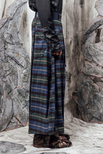 Load image into Gallery viewer, AW24 LYNDON BUTTON FLARE PANTS - JADE TARTAN