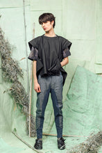 Load image into Gallery viewer, Charcoal Marle, Loose Fitted, Boxy, Loose-Fitted, Alternative-Styled, Luxurious Men's Top