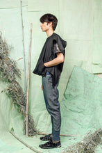 Load image into Gallery viewer, Boxy, Oversized, Charcoal Marle, Semi-Formal, Alternative-Style Men's Top