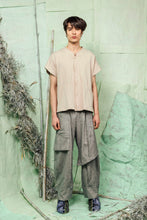 Load image into Gallery viewer, Cream, Beige, Quiet Luxury, Convertible, Squared Crop, Men's Top