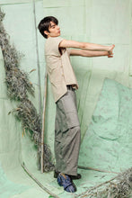 Load image into Gallery viewer, Boxy, Oversized, Ivory Stone, Semi-Formal, Alternative-Style Men's Top