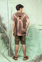 Load image into Gallery viewer, Brown, Dyed, Black, Smart-Casual, Convertible, Loose-Fitted, Men's Top