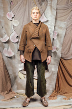Load image into Gallery viewer, AW26 MASARO DETACHABLE JACKET - SIENNA HOUNDSTOOTH