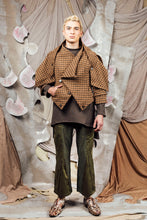 Load image into Gallery viewer, AW26 MASARO DETACHABLE JACKET - SIENNA HOUNDSTOOTH
