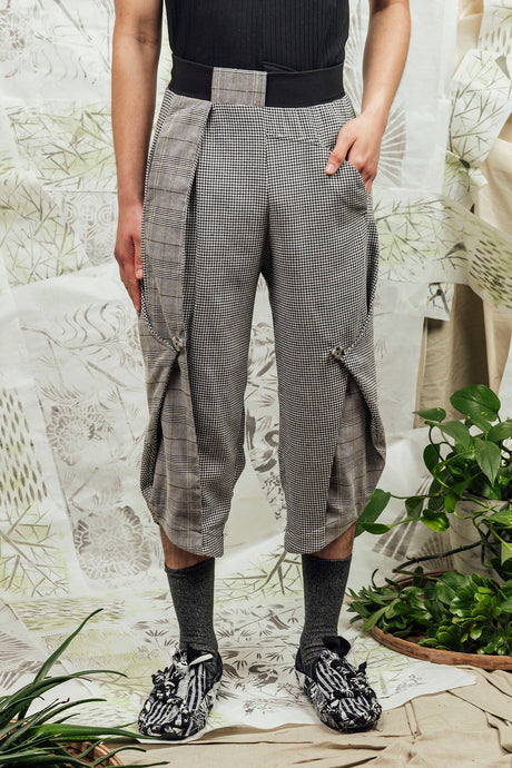 SL24 NYO ASYMMETRIC PANT - RIVERSTONE CHECK