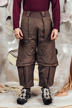 Load image into Gallery viewer, AW26 ORFEO ZIP LEG WIDE PANTS - TOBACCO