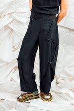 Load image into Gallery viewer, SL25 ORIME WIDE FOLD PANTS - OBSIDIAN TWILL