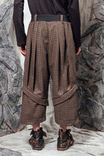 Load image into Gallery viewer, AW24 PLICA DOUBLE CUFF PANTS - CEDARWOOD CHECK