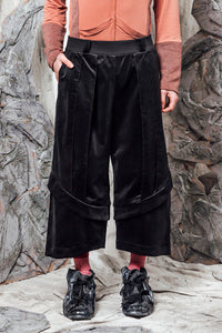 AW24 PLICA DOUBLE CUFF PANTS - OBSIDIAN