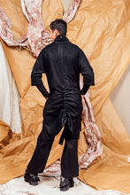 Load image into Gallery viewer, AW25 SAIGE LONG RUCHE JACKET - OBSIDIAN CHENILLE