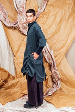 Load image into Gallery viewer, AW25 SAIGE LONG RUCHE JACKET - PETROL