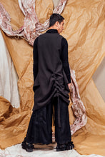 Load image into Gallery viewer, AW25 SHURI  RUCHE TUNIC DRESS - ONYX JACQUARD