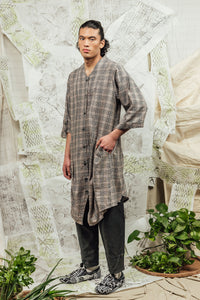 SL24 TAO LONG SHIRT - RIVERSTONE CHECK