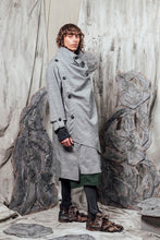 Load image into Gallery viewer, AW24 THORNE DRAPE TRENCH - ASH SLUB