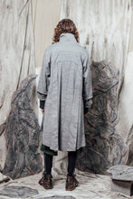 Load image into Gallery viewer, AW24 THORNE DRAPE TRENCH - ASH SLUB