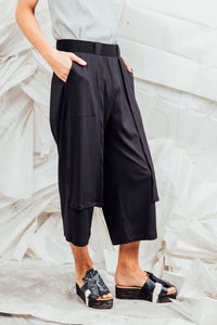 SL25 TORHI WIDE LEG PANTS - OBSIDIAN RIB