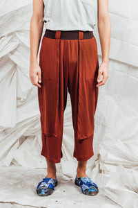 SL25 TORHI  WIDE LEG PANTS - RUST