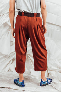 SL25 TORHI  WIDE LEG PANTS - RUST