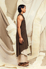 Load image into Gallery viewer, SL27 VELEDA DUSTER VEST - BURNT UMBER