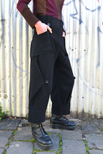 Load image into Gallery viewer, AW25 ORIME WIDE FOLD PANTS - OBSIDIAN SLUB